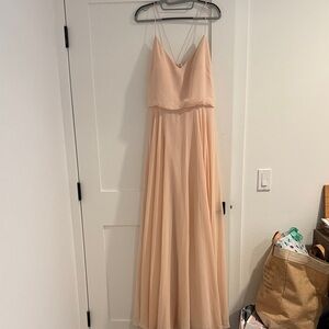 Jenny Yoo Peach Maxi Dress